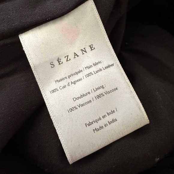 Sezane Francky lamb leather trousers - Picture 14 of 14